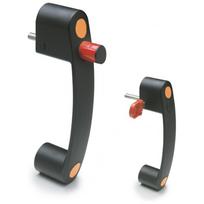 Rankena su užraktu EBR.150-CH-8-52-C2 - oranžinis technopolimeras