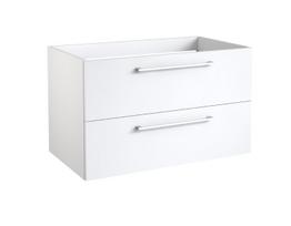 GAMA, vonios spintelė 2 stalčiai 60 cm, balta matinė