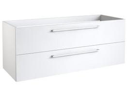 GAMA, vonios spintelė 2 stalčiai 120 cm, balta matinė
