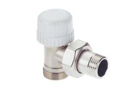 Šildymo radiatoriaus kampinis vožtuvas ICMA 770 termostatinės galvos (M28x1.5) montavimui, skirtas adapteriui ICMA 90/100 (M24x1.5)