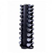 Stovas hanteliams LMX® Dumbbelltower with Chrome dumbbellset 1-10kg