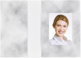 1x100 Daiber Folders Passport Photograph, grey, 36x50 mm