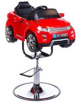 X Salon vaikiška kirpyklinė kėdė hidraulinė Range Rover raudona