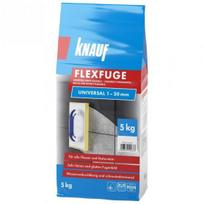 Plytelių siūlių glaistas KNAUF FLEXFUGE UNIVERSAL ZEMENTGRAU, 1-20 mm, pilka sp., 5 kg