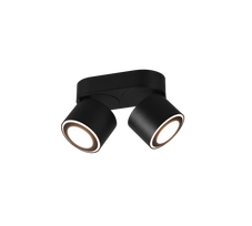 Taškinis LED šviestuvas TRIO Taurus, 2 x 5W, 3000K, 2 x 450lm, juodos sp., 8 x 18 x 10 cm