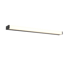 Veidrodžių LED šviestuvas TRIO Fabio, IP44, 12W, 3000K, 1400lm, juodos sp., 80 x 3 cm