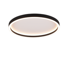 Lubinis LED šviestuvas REALITY Rotonda, 20W, 3000 K, 2600 lm, juodos sp., ø35 x 5 cm