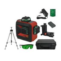 Futech Multicross 3D Compact Green žalias 3D lazerinis nivelyras + trikojis stovas 65-160cm, (Su Ličio jonų baterija)