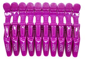 Klipsai plaukams, violetinės spalvos, 10 vnt. OSOMPE06PURP