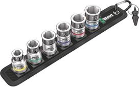 Lizdų rinkinys Wera Belt C 1 Zyklop 1/2" (12.5 mm) išorinis šešiakampis 1 rinkinys