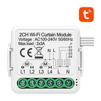 Avatto 2 kanalų Wifi užuolaidų pavaros valdymo relė N-CSM01-2 TUYA