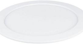 Įleidžiama LED panelė SPECTOR LIGHT, 12 W, 3000 K, 1200 lm, apvali f., baltos sp., Ø17 x h3,3 cm