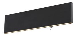 Sieninis LED šviestuvas GLOBO Siegfried, 12W, 3000K, 380lm, juodos sp., 29,5 x 8 cm