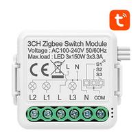 Avatto 3 kanalų Zigbee relė N-ZWSM01-3 TUYA
