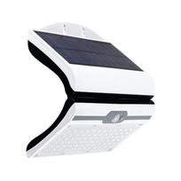Sieninis LED lauko šviestuvas SPECTOR LIGHT, įkr., saulės energija, IP44,2,5W,7000K,220lm,balt., sp.