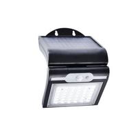 Sieninis LED lauko šviestuvas SPECTOR LIGHT, įkr., saulės energija, IP44,2,5W,7000K,220lm,juod., sp.