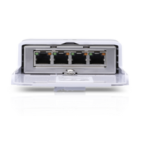 Ubiquiti NanoSwitch Outdoor GbE 24V 1xPoE-In, 3xPoE-Out Passthrough Switch