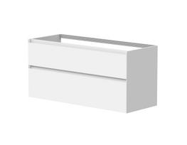 LOFT spintelė 2 stalčiai 120 cm, balta matinė