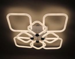 Pakabinamas LED šviestuvas BALTIK GAISMA, 2x144 W, 2700-6400K, 10608 lm, 61x61x13cm, su pultu