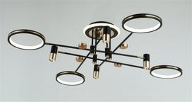 Lubinis LED šviestuvas BALTIK GAISMA, 80W x 2, 12480 lm, dimer.,  juodos sp., 120 x 28 cm, su pultu
