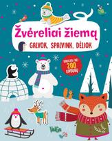 Žvėreliai žiemą. Galvok, spalvink, dėliok