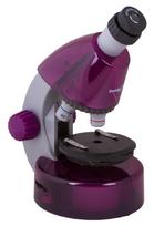 Mikroskopas vaikams su eksperimentiniu rinkiniu, K50 LabZZ M101, violetinė, 40x-640x, L69058, LEVENHUK