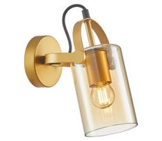 ITALUX WL-32453-1 GD+AMB -Sieninis akcentinis šviestuvas NANESMA 1xE27/40W/230V auksas