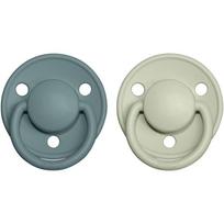 BIBS De Lux Natural Rubber Size 2: 6+ months čiulptukas 2 vnt.