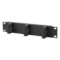 Lanview 1U 10"" CABLE MANAGEMENT  PANEL, 3 pcs. HOOK BLACK