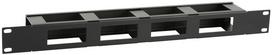 Lanview 1U 19"" S TYPE CABLE  MANAGEMENT PANEL WITH COVER