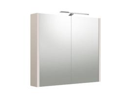 URBAN, Veidrodinė spintelė su apšvietimu LED, IP44, 80 cm, pilkas kašmyras