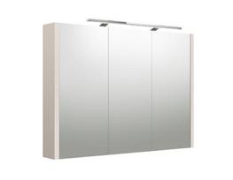 URBAN, Veidrodinė spintelė su apšvietimu LED, IP44, 100 cm, pilkas kašmyras