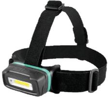 Pakraunamas LED žibintas ant galvos COMMEL, 5W, 300lm, pakraunamas USB, juodos sp