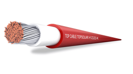 Kabelis Top Cable TOPSOLAR PV H1Z2Z2-K (1x6 mm, red)