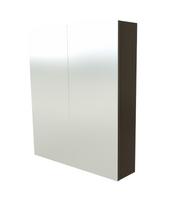 SCANDIC, spintelė su veidrodžiu, 60cm, juodas ąžuolas
