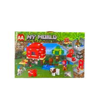 Nuostabus Lego Minecraft my world stiliaus konstruktorius - grybukas 4 in 1