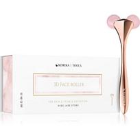 KORIKA Tools 3D Face Roller Rose Jade Stone masažinis volelis veidui Rose Jade Stone
