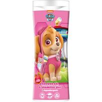 Nickelodeon Paw Patrol Shower gel& Shampoo 2in1 šampūnas ir dušo želė vaikams Strawberry 300 ml
