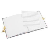 Užrašų knygutė GOLDBUCH 44389 Summer day grey su spynele| 17x17| 96 psl|balti lapai
