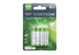 Elementai WESTROM, AAA, LR03, šarminiai, 8 vnt