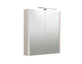 URBAN, Veidrodinė spintelė su apšvietimu LED, IP44, 60 cm, pilkas kašmyras