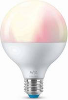 WiZ smart bulb globe, ball bulb, E27, RGBW—all colors and shades of white light, Wi-Fi, 1055 lm (929003604701)