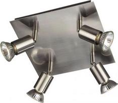 Single spot luminaire CARREA 4x50W GU10 230V IP20 Nickel 915000868702 | 5413987234385