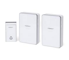 Aigostar - KOMPLEKTAS 2x Bevielis durų skambutis 3xAA IP44 balta