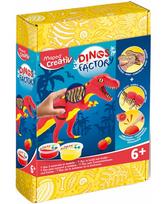 Medinė 3D dėlionė Maped Creativ Dinos Factory T-Rex, su modelinu