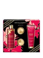 BAYLIS&HARDING Vyšnių žiedų aromato vonios/dušo kremas (300 ml), rankų/kūno losjonas (200 ml)
