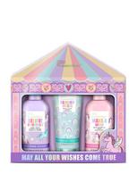 BAYLIS&HARDING Braškių, saldainių ir pipirmėčių aromato kūno prausiklis, vonios putos (2x300 ml) ir kūno losjonas (200 ml)