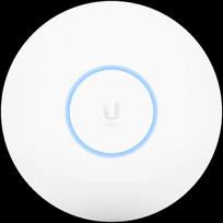 UBIQUITI U6 Pro; WiFi 6; 6 spatial streams; 140 m² (1,500 ft²) coverage; 350+ connected devices; Powered using PoE; GbE uplink.