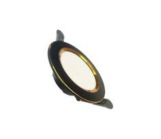 LED įleidžiamas lubinis šviestuvas LED/7,5W/230V 4000K juoda/auksas