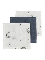 Marlinių (muslino) vystyklų komplektas, 3 vnt. 70x70, Meyco Baby (Moon multi Indigo)